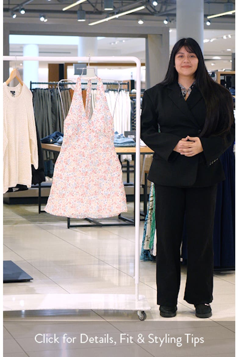 Floral Halter Minidress video