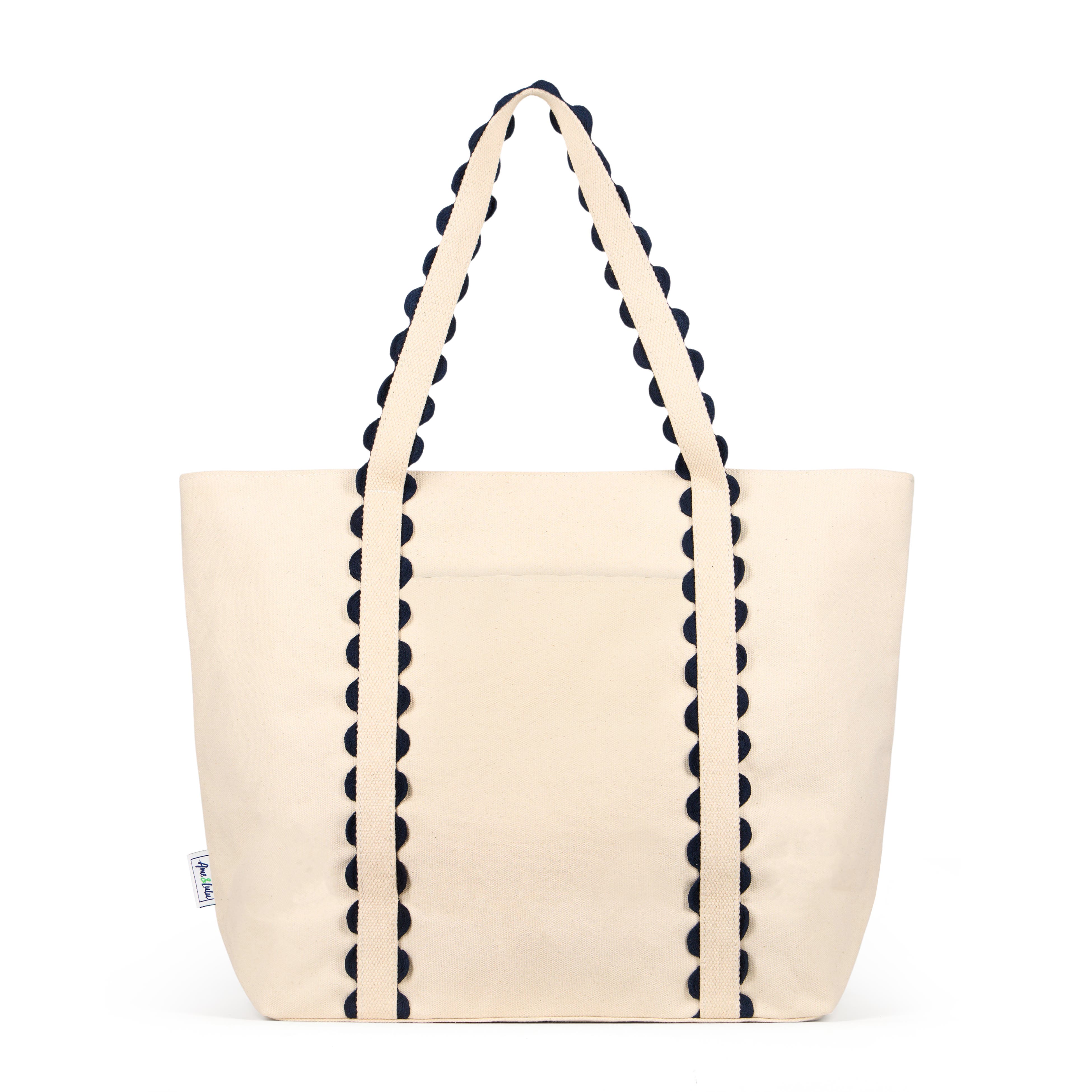 Ame & Lulu Nantucket Beach Tote, Main, color, Navy