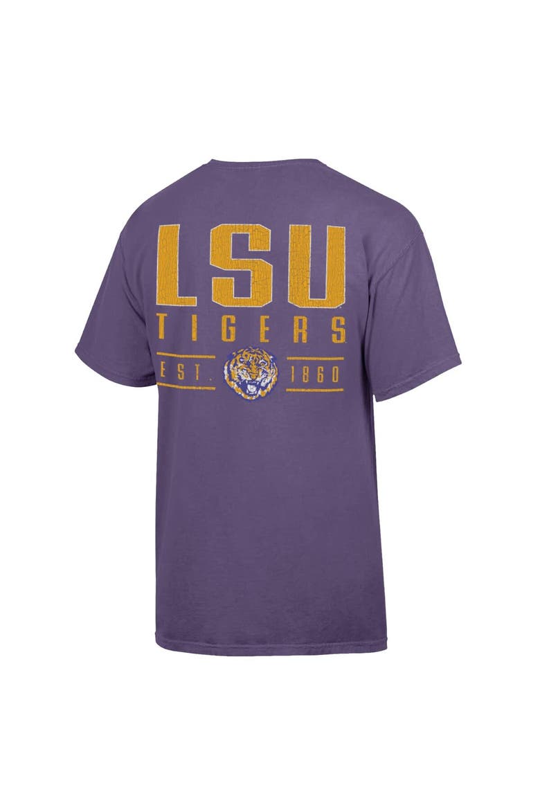 Men's ComfortWash  Purple LSU Tigers Big Name T-Shirt, Alternate, color, Purple