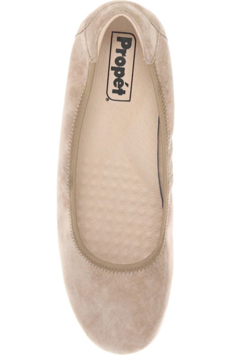Propét Yara Wedge Slip-On, Alternate, color, Natural Buff Suede