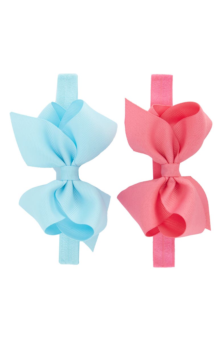 PLH Bows 2-Pack Grosgrain Bow Headbands, Main, color, 