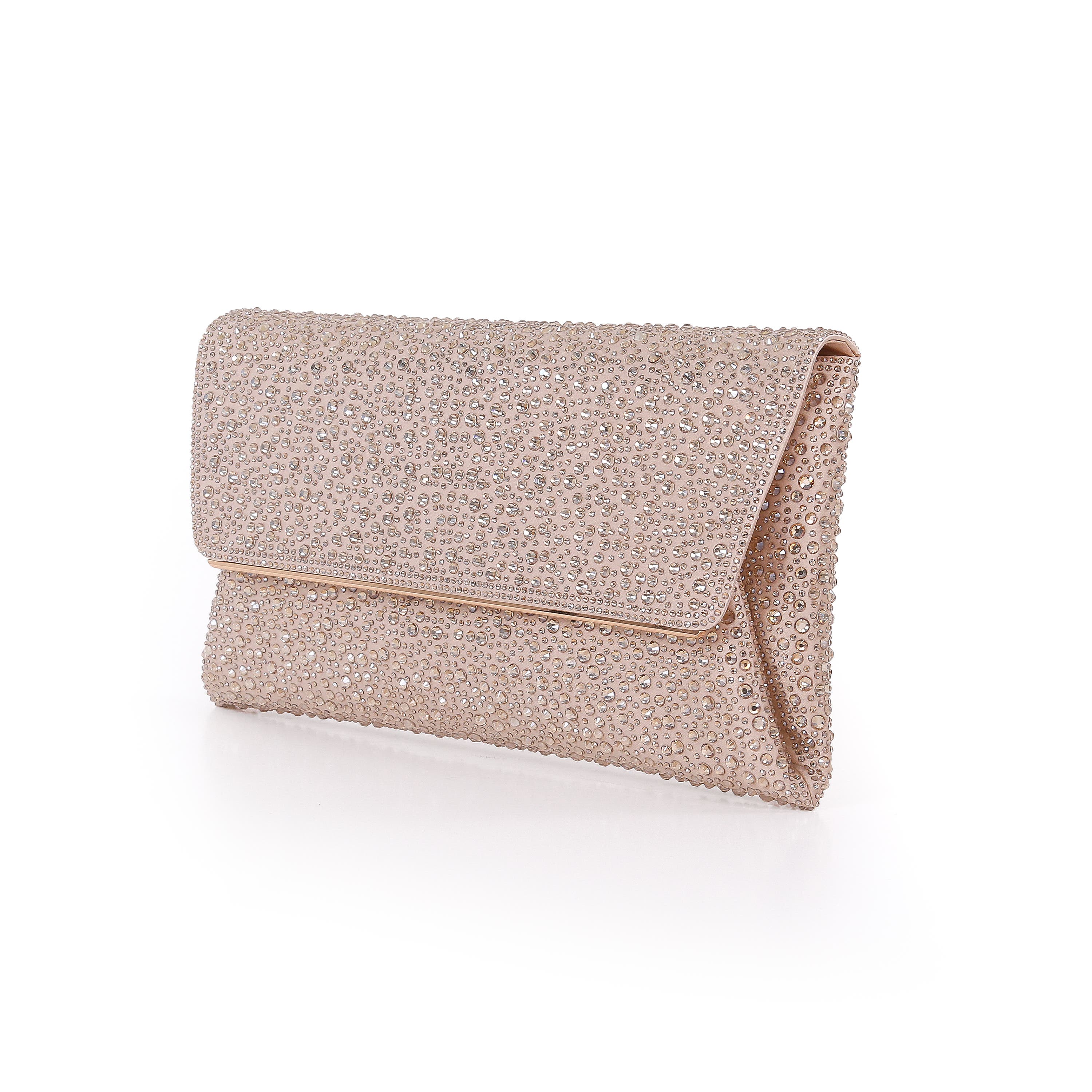 Juliet Mixed Crystal Envelope Clutch, Alternate, color, Champagne
