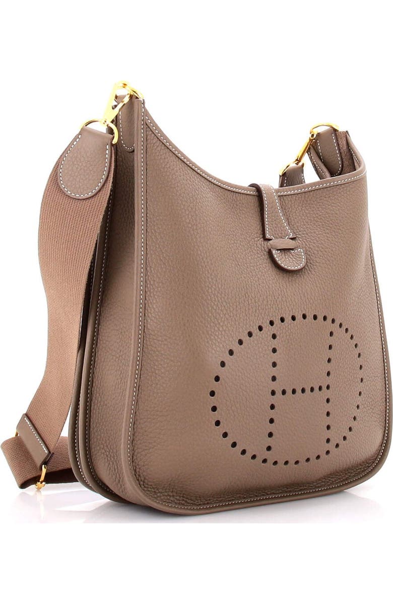 Pre-Owned Hermes Evelyne Bag Gen III Clemence PM, Alternate, color, Etoupe