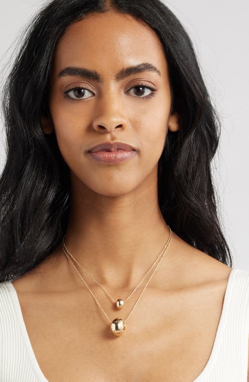 Open Edit Layered Orb Pendant Necklace