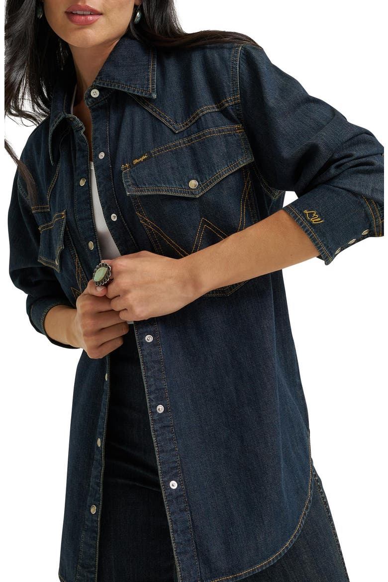 Western Denim Shirt, Alternate, color, SANDRIDER