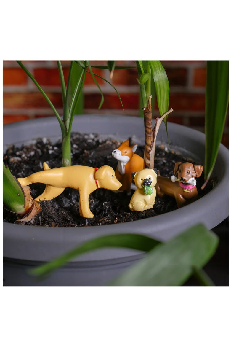 Adorable 4-Pack Dog Figurines, Alternate, color, ASSORTED SHAPES/ COLORS