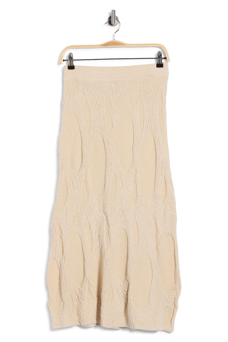 Textured Knit Sweater Skirt, Main, color, CREAM