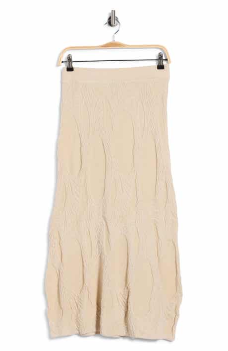 Textured Knit Sweater Skirt