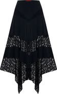 PCFG Daydreamers Asymmetric Lace Detail Skirt