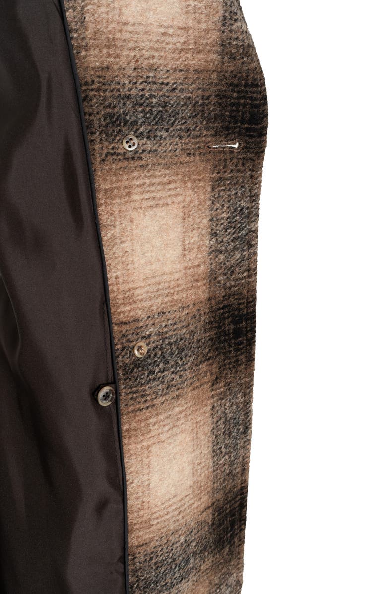 Pendleton Aurora Plaid Wool Blend Wrap Coat, Alternate, color,