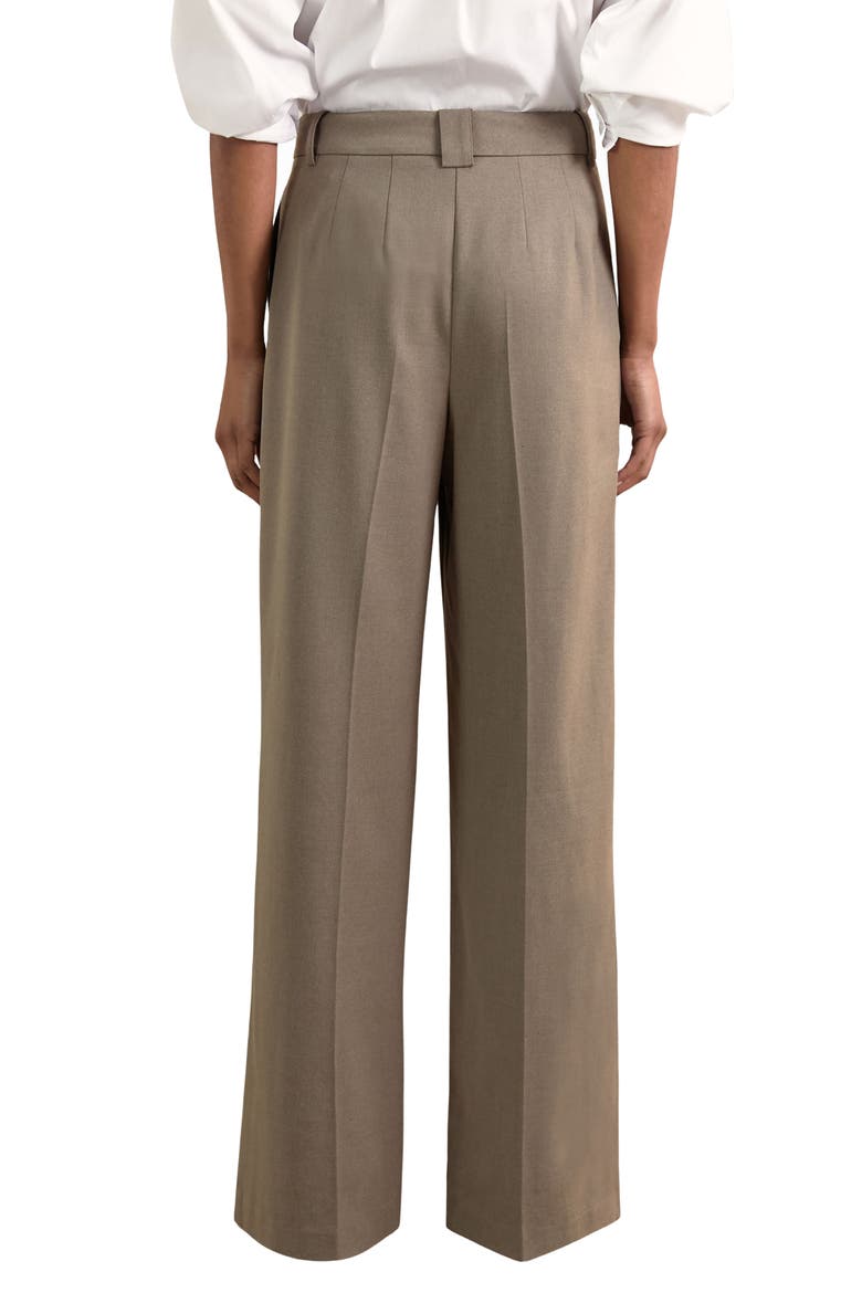 Poppie Pleat Front Wide Leg Pants, Alternate, color, NEUTRAL