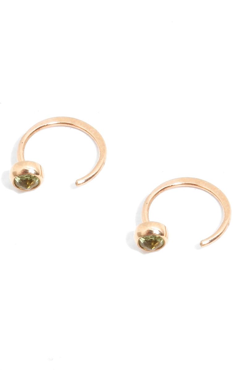 Melissa Joy Manning Peridot Hug Hoop Earrings, Alternate, color,