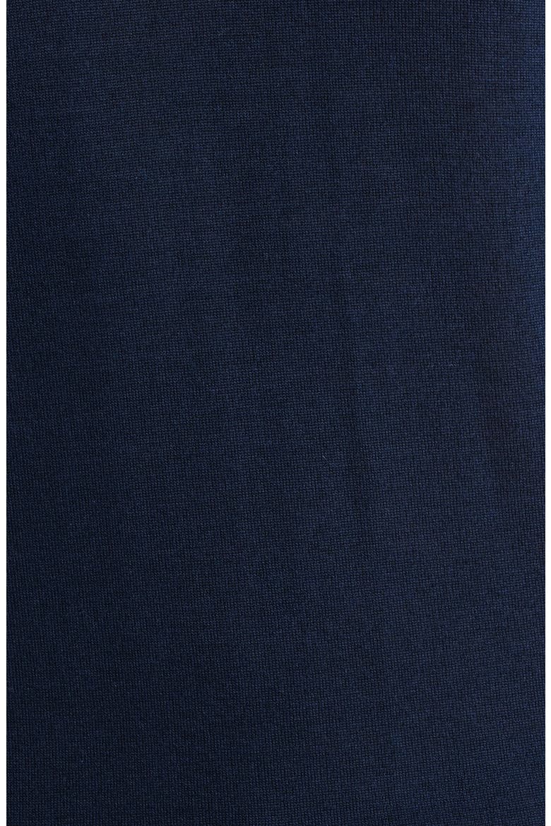 Mock Neck Wool & Silk Sweater, Alternate, color, NAVY