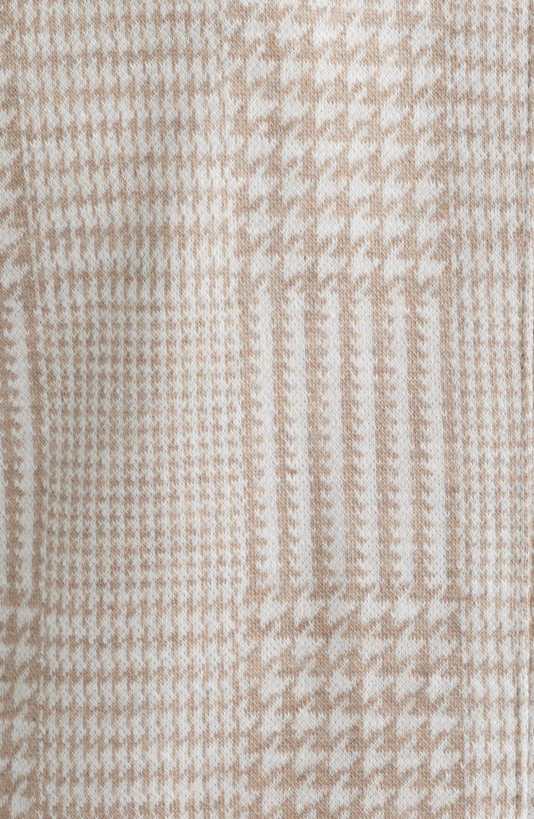 Emanuel Berg Prince of Wales Check Knit Cotton & Linen Sport Coat, Alternate, color, Light Beige