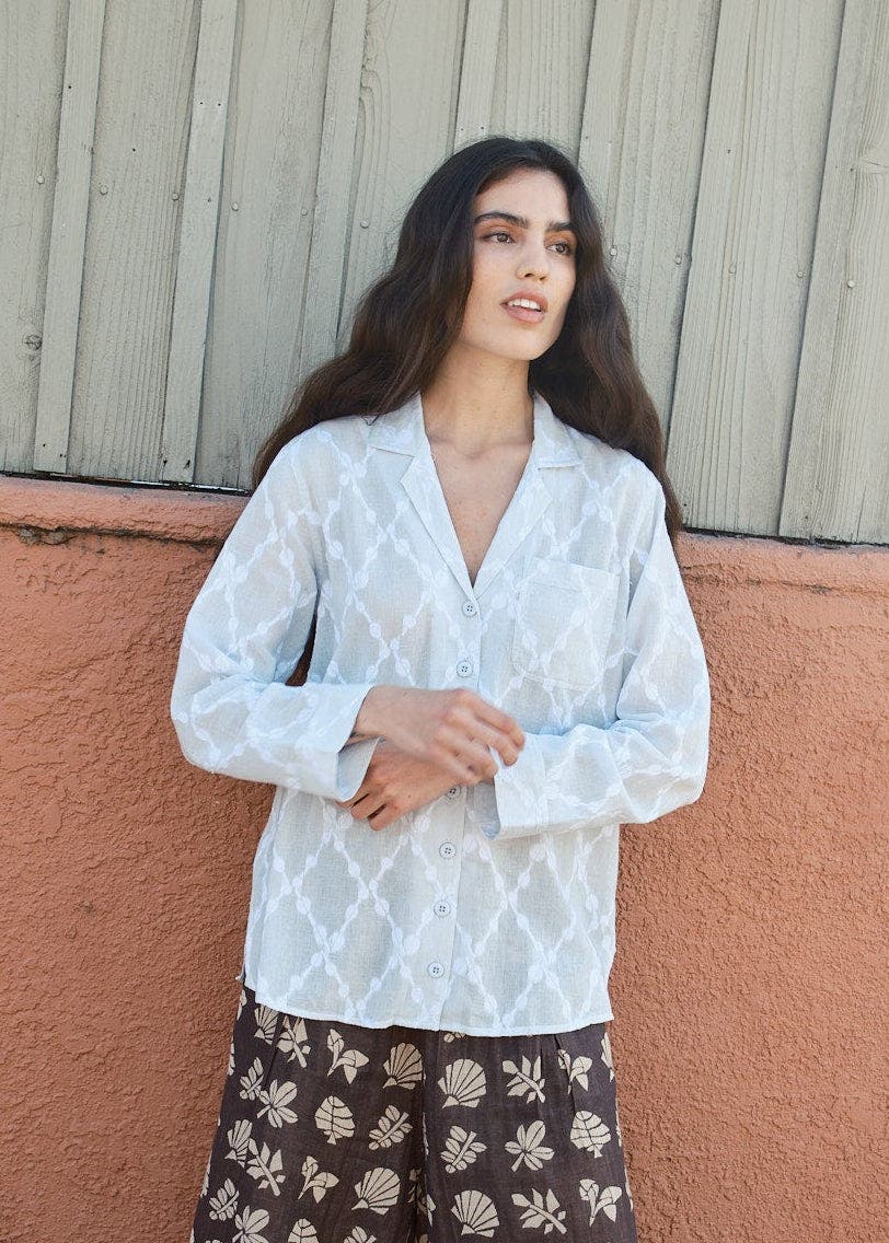 Diego Notched Collar Button Up  Shirt - image 4
