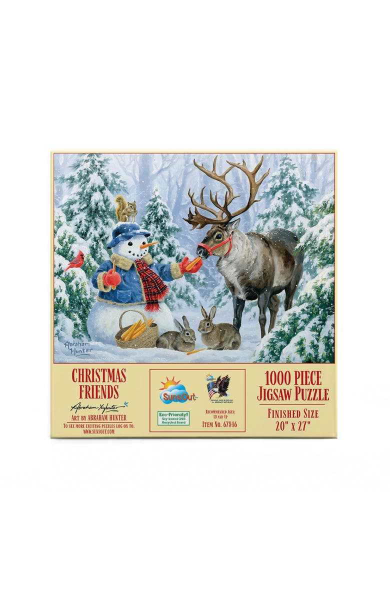 Sunsout Christmas Friends 1000 piece Jigsaw Puzzle for Adults, Alternate, color,