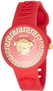 Versace Medusa Pop Silicone Strap Watch, 38mm