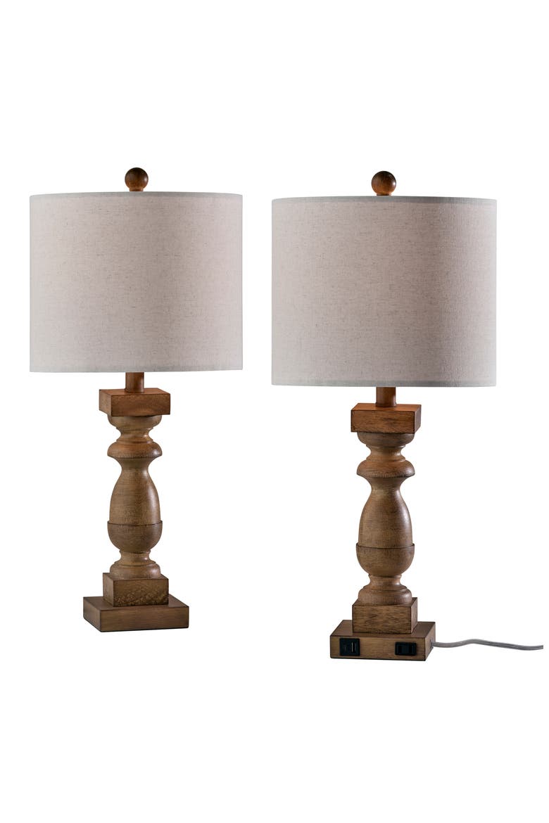 Jolene Set of 2 Table Lamps, Main, color, NATURAL