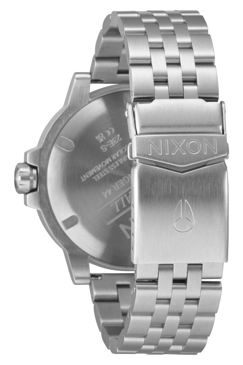The Stinger Dive Bracelet Watch, 44mm, Alternate, color, SILVER / BLUE / BLACK