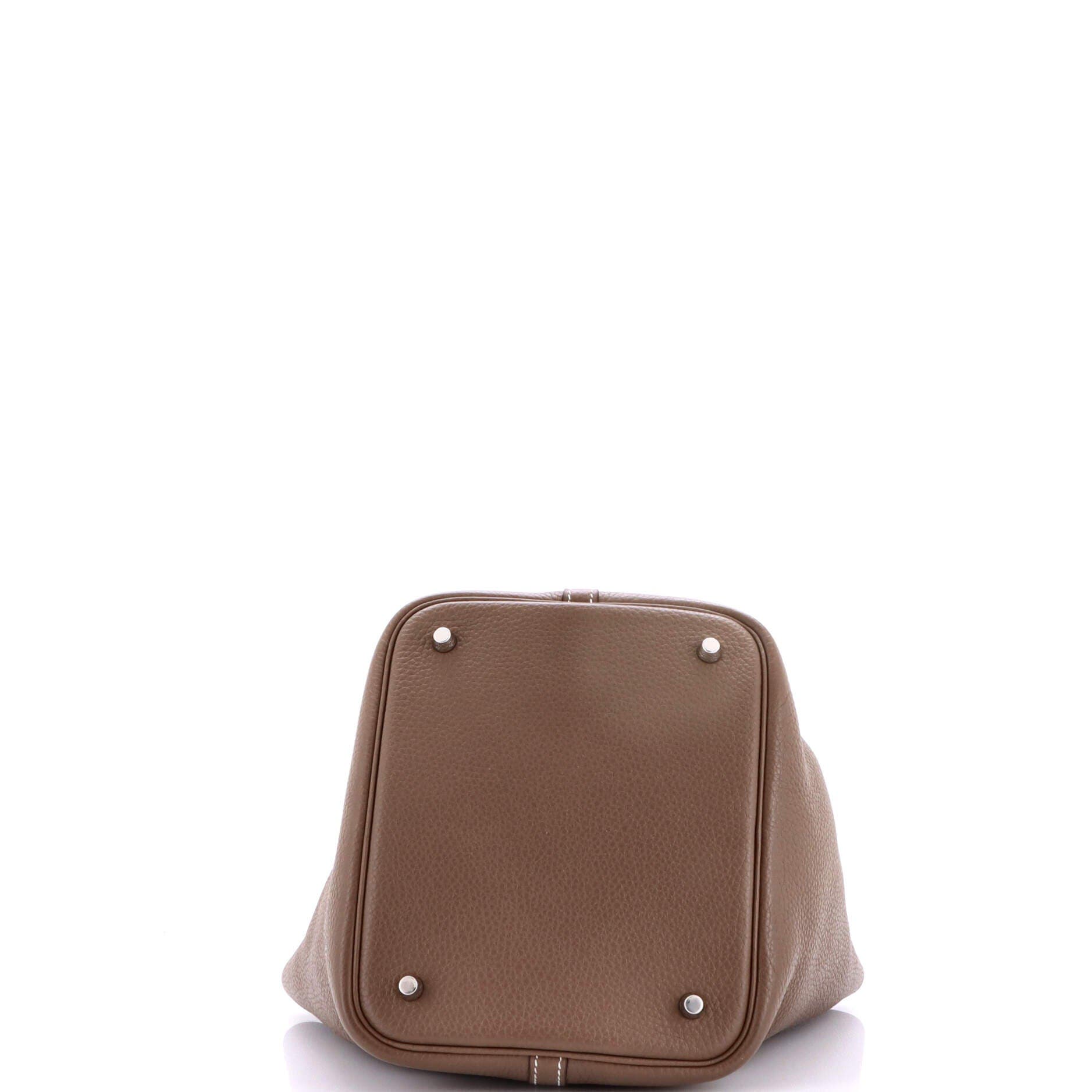 Pre-Owned Hermes Picotin Lock Bag Clemence MM, Alternate, color, Etoupe