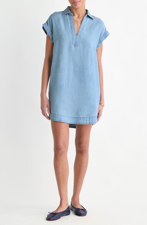 Margo Chambray Popover Shirtdress
