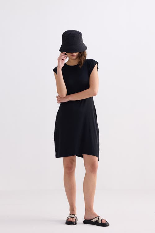 Reistor Muscle Tee Short Dress In Black