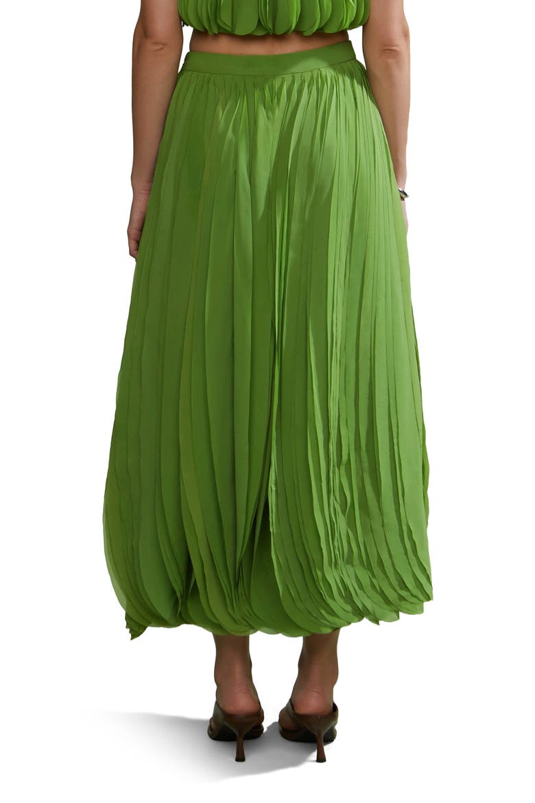 Rylan Maxi Skirt, Alternate, color, Jungle Moss