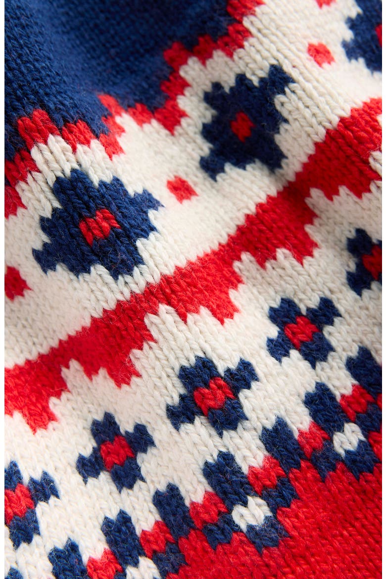 Kids' Fair Isle Snood, Alternate, color, COLLEGE NAVY FAIR ISLE
