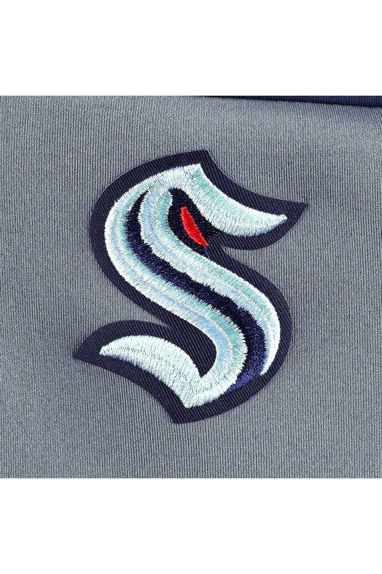 Women's Antigua Deep Sea Blue/Gray Seattle Kraken Protect Full-Zip Jacket, Alternate, color, Navy
