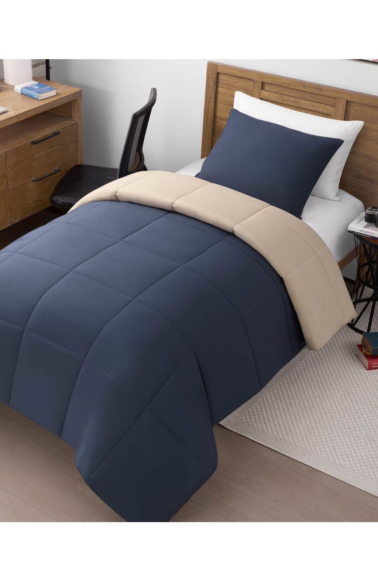 Lucky Brand Reversible Box Stitch Comforter & Sham Set, Alternate, color,