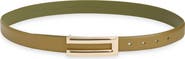 Nordstrom Alia Plaque Buckle Leather Belt