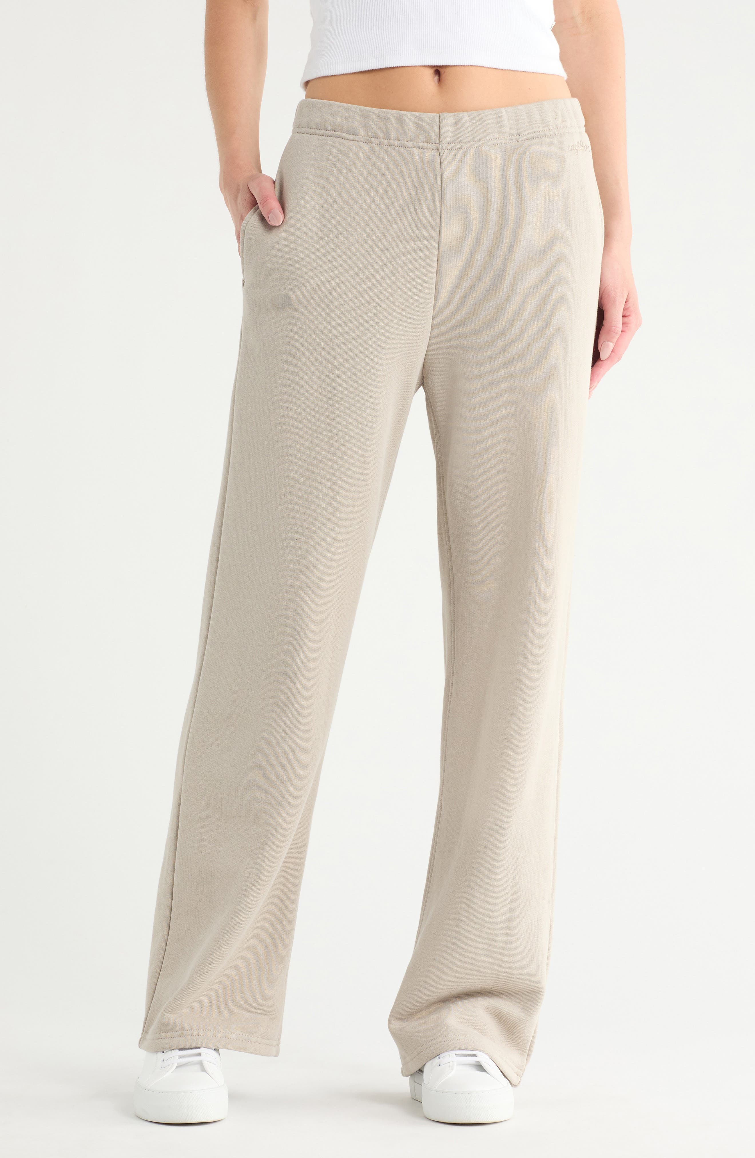 rag & bone Terry Wide Leg Sweatpants