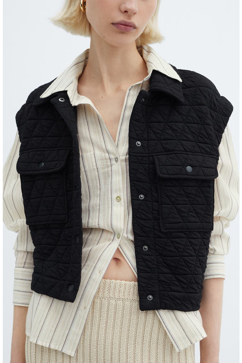 Metallic Stripe Button-Up Shirt, Alternate, color, NATURAL WHITE