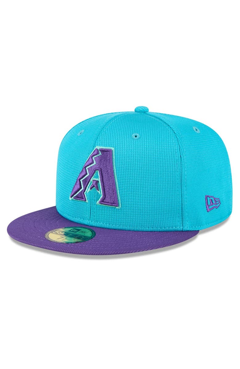 New Era Men's New Era Teal/Purple Arizona Diamondbacks 2025 City Connect Batting Practice 59FIFTY Fitted Hat, Alternate, color, Teal