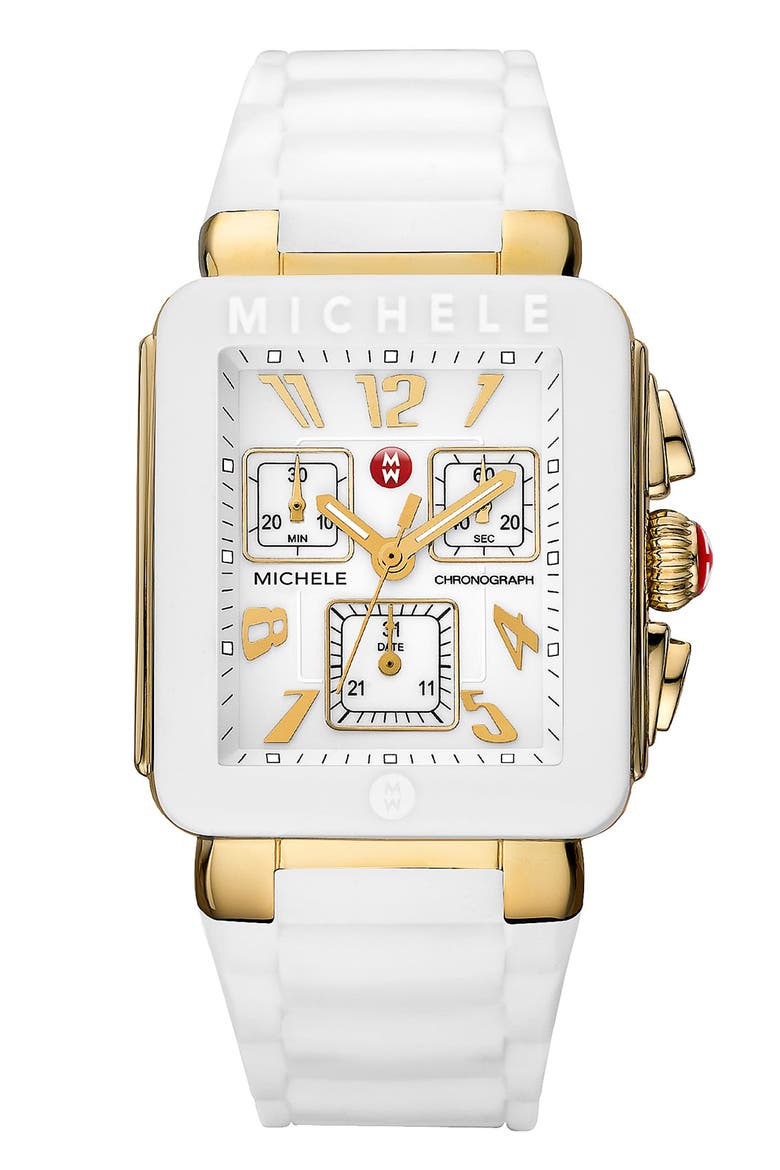 'Park Jelly Bean' Watch, 33mm x 36mm, Main, color, GOLD/ WHITE