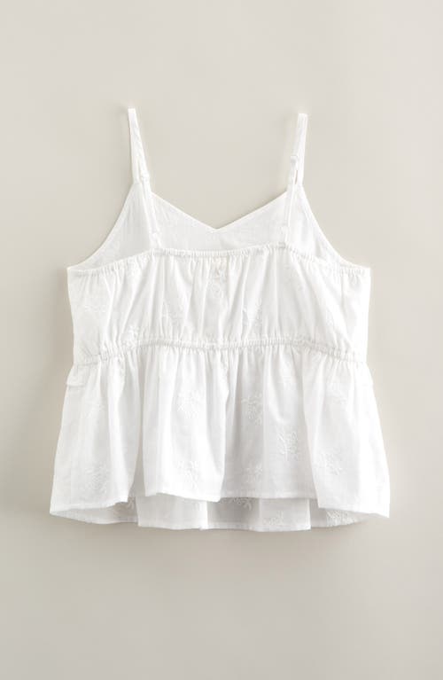 Treasure & Bond Kids' Floral Embroidered Cotton Camisole