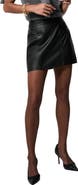 Reiss Seema Leather Miniskirt