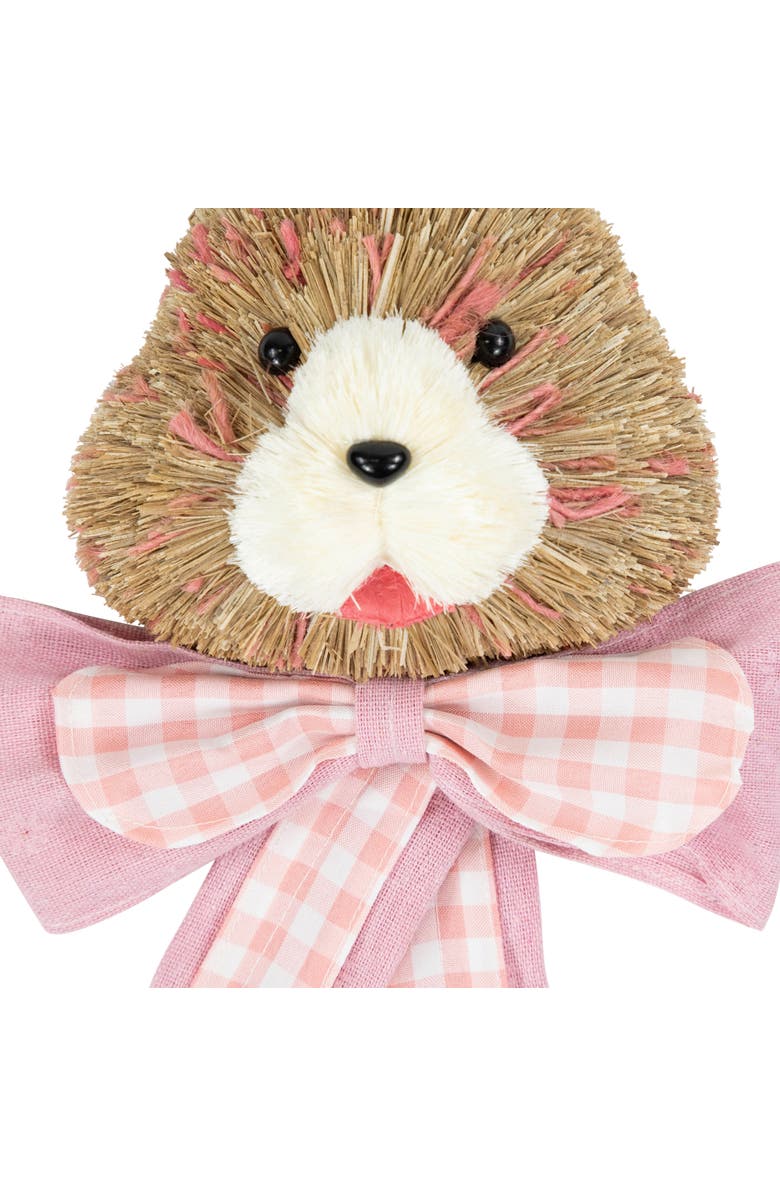 Northlight Easter Bunny with Bow Hanging Wall Decoration - 21", Alternate, color, Brown