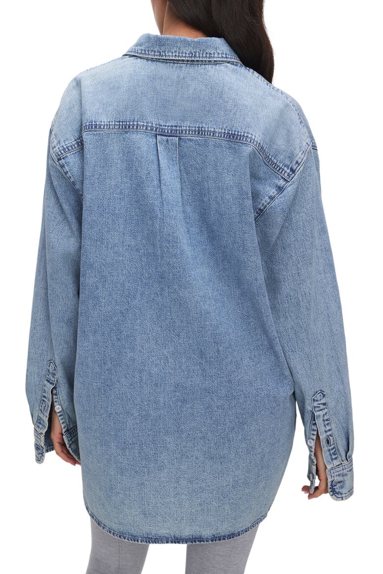 Easy Denim Shirt, Alternate, color, INDIGO553