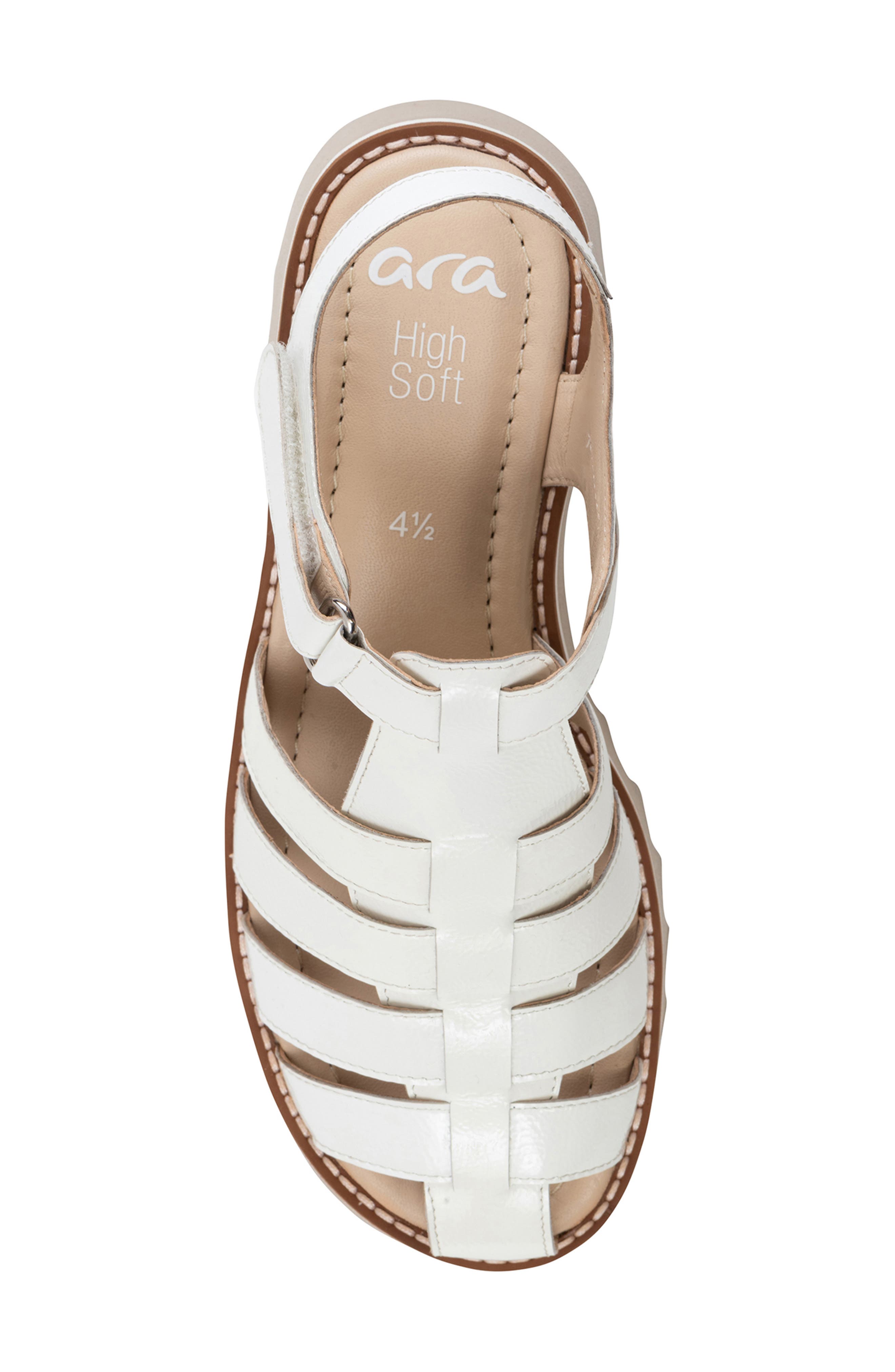 ara Phoenix Fisherman Sandal, Alternate, color, White Patent Leather