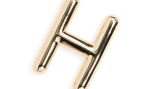 Roxanne Assoulin The Big Puffy Initial Pendant Necklace In Brown