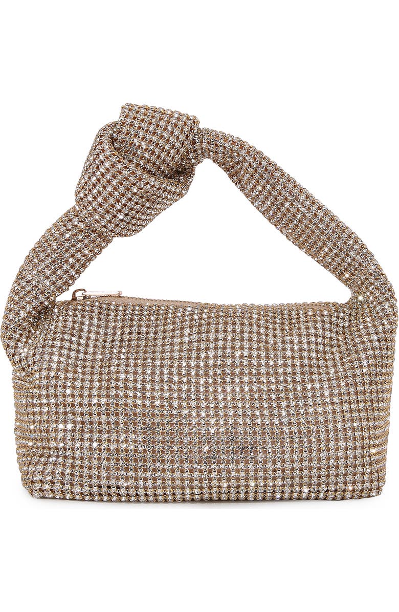 BERNESS Knotted Handle Rhinestone Bag, Main, color, Gold