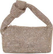 BERNESS Knotted Handle Rhinestone Bag