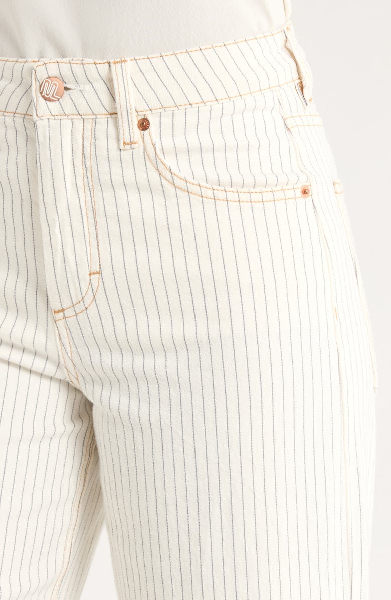 Marine Layer Charlie Pinstripe Wide Leg Jeans, Alternate, color, Ticking Stripe