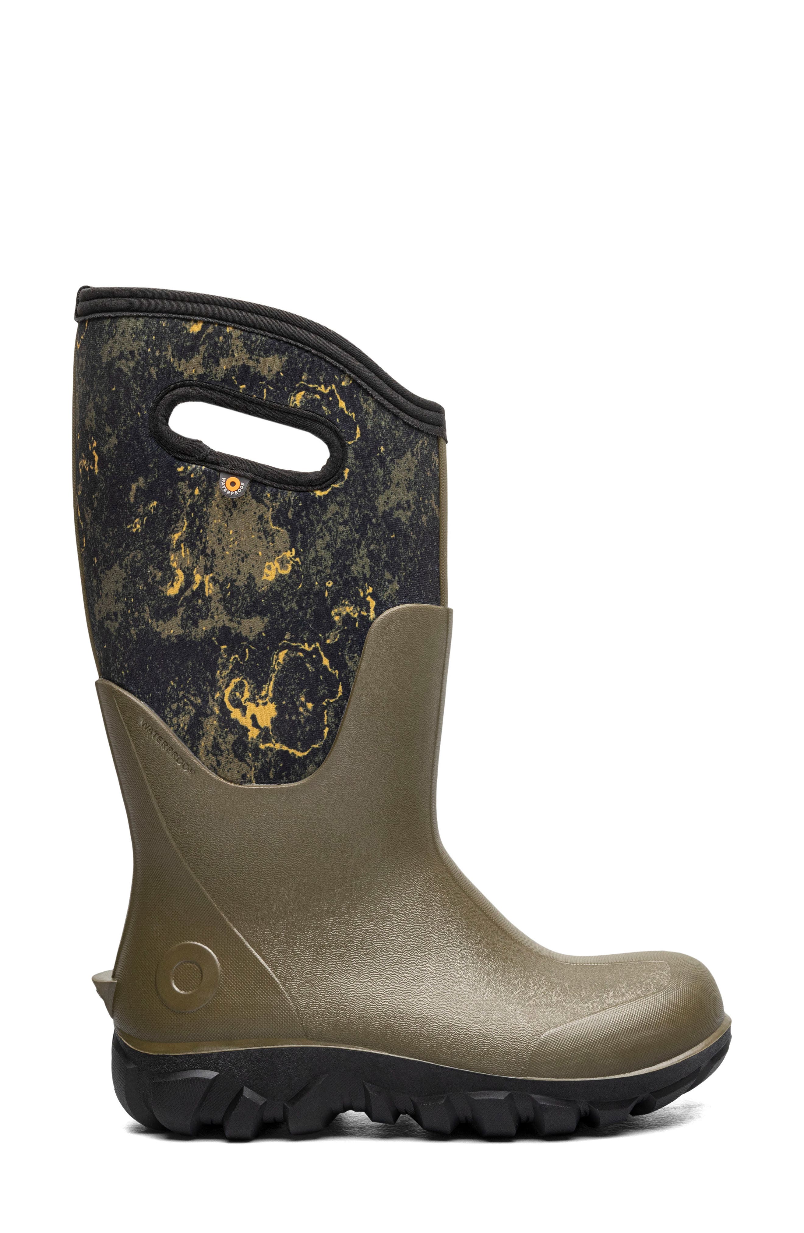 Classic Seamless Tall Rain Boot, Alternate, color, OLIVE MULTI
