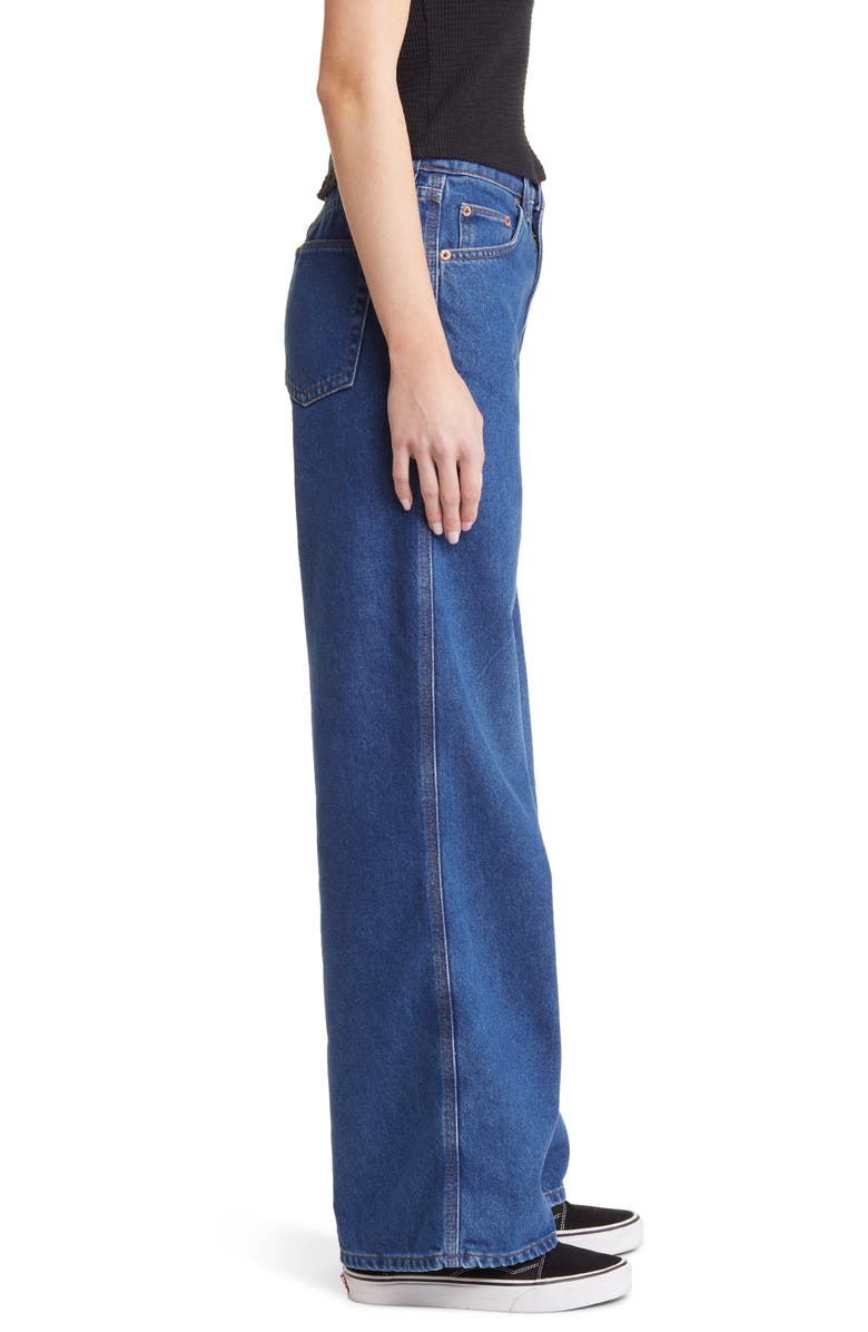 BDG Urban Outfitters Blue Puddle '70s Wide Leg Jeans, Alternate, color, 