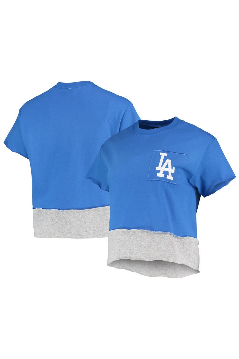 Women's Refried Apparel Royal Los Angeles Dodgers Cropped T-Shirt, Main, color, Royal
