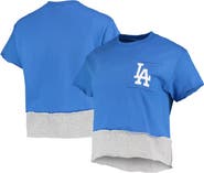 REFRIED APPAREL Women's Refried Apparel Royal Los Angeles Dodgers Cropped T-Shirt