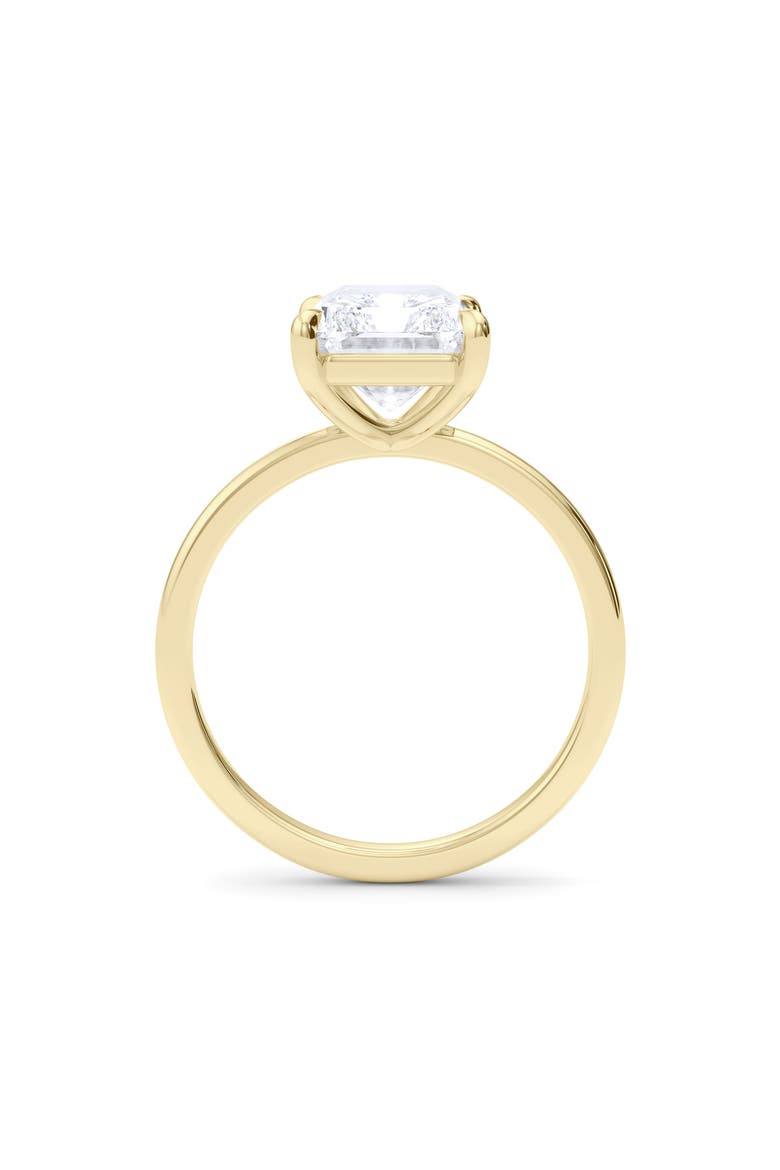 Radiant Cut Lab Created Diamond Ring, Alternate, color, 18K YELLOW GOLD