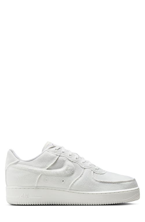 Nike Air Force 1 Low Canvas Basketball Sneaker In White
